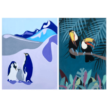 My project in Painting a Wildlife Scene with Gouache course. Un proyecto de Ilustración tradicional, Bellas Artes, Pintura y Pintura gouache de Noel Laqui - 08.07.2022