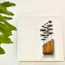 Wood over wood. Un proyecto de Bellas Artes, Pintura, Dibujo realista y Pintura al óleo de Camila Echavarria - 06.08.2022