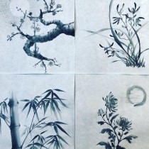 My project for course: Introduction to Sumi-e Painting. Illustration, Drawing & Ink Illustration project by Sabine Nimz - 08.10.2022