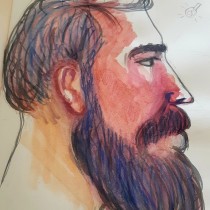 My project for course: Watercolor Portrait Sketchbook. Projekt z dziedziny  Malarstwo, Malowanie akwarelą, R, sowanie portretów, Portret i Sketchbook użytkownika Sérgio Dantas - 13.08.2022