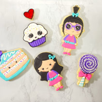My project for course: Cookie Decoration with Royal Icing for Beginners. Design, DIY, Culinar, Arts, Lifest, and le project by Marcela Nievas - 09.02.2022
