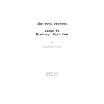 The Nova Project - Issue #1 - History, Part One Ein Projekt aus dem Bereich Comic, Stor, telling, Stor, board, Skript, Kommunikation, Erzählung, Literarisches schreiben und Kreatives Schreiben von guilhermeasalves - 05.09.2022