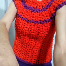 Meu projeto do curso: Técnicas de crochê para criar roupas coloridas. Fashion Design, Fiber Arts, DIY, Crochet, and Textile Design project by elianebariani - 09.08.2022