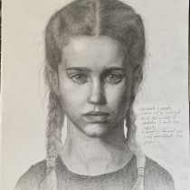 My project for course: Graphite Drawing Techniques for Planar Portraiture. Fine Arts, Sketching, Drawing, Portrait Drawing, Realistic Drawing, and Artistic Drawing project by Ahmad Khairy - 09.17.2022