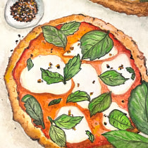 My project for course:  Flavorful Food Illustration with Watercolor. Traditional illustration, Fine Arts, Painting, and Watercolor Painting project by lioness1845 - 09.21.2022