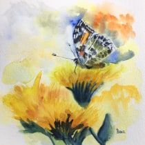 My project for course: Illustrating the Natural World with Watercolor and Charcoal Ein Projekt aus dem Bereich Traditionelle Illustration, Malerei und Naturalistische Illustration von Béatrice Ledermann - 21.09.2022