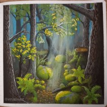 My project for course: Painting Atmospheric Landscapes with Gouache. Traditional illustration, Painting, and Gouache Painting project by dena007.p - 05.09.2022