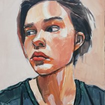 My project for course: Expressive Oil Portraiture: Explore the Alla Prima Technique. Un proyecto de Bellas Artes, Pintura, Ilustración de retrato y Pintura al óleo de kandong84 - 03.10.2022