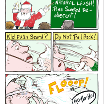 WHAT I LEARNED AT SANTA SCHOOL. Traditional illustration, Writing, Comic, Pencil Drawing, Digital Illustration, Stor, telling, Communication, Ink Illustration, and Narrative project by Kevin McCloskey - 10.11.2022