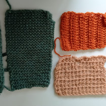 Mi proyecto del curso: Técnicas básicas de knitting y crochet. Accessor, Design, Fashion, Fiber Arts, Crochet, Knitting, and Textile Design project by Maria Huegun Galarraga - 10.13.2022