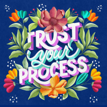 My project for course: Floral Lettering with Procreate. Lettering, and Digital Lettering project by nhorsman - 10.15.2022