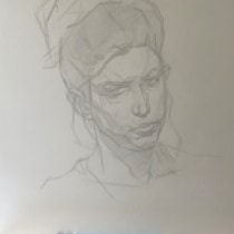 My project for course: Graphite Drawing Techniques for Planar Portraiture Ein Projekt aus dem Bereich Bildende Künste, Skizzenentwurf, Zeichnung, Porträtzeichnung, Realistische Zeichnung und Artistische Zeichnung von ruttenk - 24.10.2022