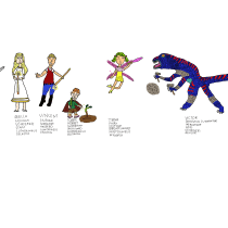 my character lineup. Un progetto di Illustrazione tradizionale, Animazione, Character design, Videogiochi e Progettazione di videogiochi di Alexander Richmond - 28.10.2022