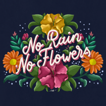 My project for course: Floral Lettering with Procreate. Lettering, and Digital Lettering project by Khaerunnisaa Khaerunnisaa - 11.04.2022