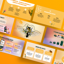 My project for course: Principles of Presentation Design – The Bee Issue (FTB: ForTheBees). Un proyecto de Gestión del diseño, Diseño gráfico, Marketing, Comunicación y Diseño de presentaciones						 de Katharina Föhles - 06.11.2022