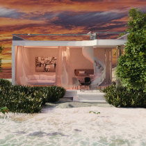 Meu projeto do curso: House on the Beach. Un proyecto de 3D, Modelado 3D, Arquitectura digital, Diseño 3D y Visualización arquitectónica de Alex G - 07.11.2022