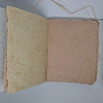 Mi proyecto del curso: Creación de papel artesanal con fibras naturales. Un proyecto de Artesanía, Bellas Artes, Encuadernación y DIY de Miryam Alvarado - 14.11.2022