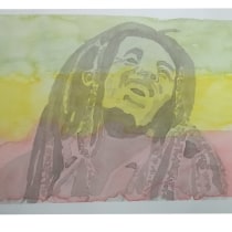 Bob Marley en tinta china con acuarela. Traditional illustration, Fine Arts, Drawing & Ink Illustration project by Juan Carlos Woll Buse - 11.22.2022