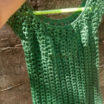 Meu projeto do curso: Técnicas de crochê para criar roupas coloridas. Fashion Design, Fiber Arts, DIY, Crochet, and Textile Design project by iedaaparecidamartins - 11.25.2022