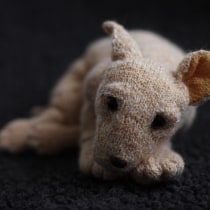 My project for course: Knitting Realistic Stuffed Animals: Make a Puppy from Yarn. Moda, Tecido, DIY, Tricô, e Design têxtil projeto de Aivilė Gintarytė - 11.12.2022