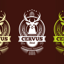 Branding cerveza artesanal Cervus. Br, ing e Identidade, Design gráfico, e Packaging projeto de Alfonso Castro - 26.12.2022