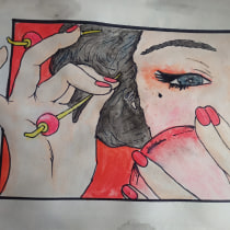 Mi proyecto del curso: Ilustración en acuarela con influencia japonesa. Un proyecto de Ilustración, Dibujo y Pintura a la acuarela de Sara Romero Bernal - 04.01.2023