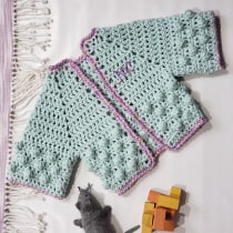 Mi proyecto del curso:  Top-down: prendas a crochet de una sola pieza. Un projet de Mode, St, lisme, Art textile, DIY, Crochet , et Design textile de Tatiana Monsalve - 09.01.2023