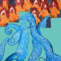 Barba Azul . Desenho a lápis, Desenho, Pintura em aquarela e Ilustração infantil projeto de picaypala - 10.01.2023