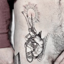 My project for course: Pepper Shading Techniques for Tattooing. Un proyecto de Ilustración tradicional y Diseño de tatuajes de lucafelixverzi - 13.01.2023
