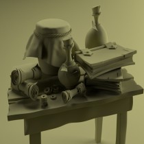 Mi proyecto del curso: Modelado cartoon de bodegones con Maya paula. Un proyecto de 3D, Modelado 3D y Diseño 3D de pauladg904 - 17.01.2023