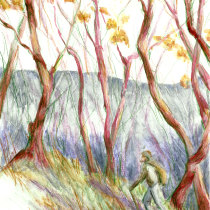 My project for course: Sketchbook Landscapes: A Colorful Approach. Un projet de Esquisse , Créativité, Dessin au cra, on, Dessin , et Carnet de croquis de Nikoletta Theodoropoulou - 16.01.2023
