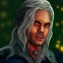 Portrait of Henry Cavill as Geralt . Painting, and Digital Painting project by Christopher Marcantonio - 01.20.2023