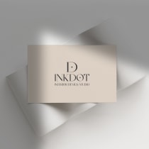 My project for course: Logotype Design for Brand Identity - INKDOT Interiors. Un proyecto de Br, ing e Identidad, Diseño gráfico, Tipografía, Diseño de logotipos y Diseño tipográfico de Noor Hashem - 16.01.2023