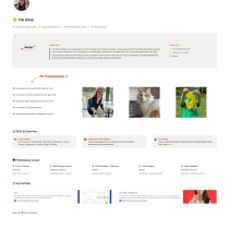 My project for course: Page about me). Un proyecto de Desarrollo Web y Desarrollo de producto digital de Iryna Sabadyr - 24.01.2023