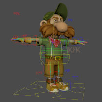 My project for course: Rigging and Deformation of a Character. Un proyecto de 3D, Animación, Rigging y Animación de personajes de Mauricio Gonzalez Soto - 25.01.2023
