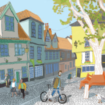 My project for course: Architectural Illustration: Capture a City’s Personality. Illustration, Architecture, Drawing, Digital Illustration, and Architectural Illustration project by Nick Cassidy - 01.31.2023