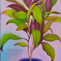 Mi proyecto del curso: Pintura realista al óleo: el color en la vegetación. Un proyecto de Diseño, Bellas Artes, Pintura, Pintura al óleo e Ilustración naturalista				 de Gise Moyano - 05.02.2023