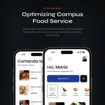 Optimizing Campus Food Service: UI/UX Case Study. UX / UI, and Digital Design project by Razvan Alex - 02.08.2023