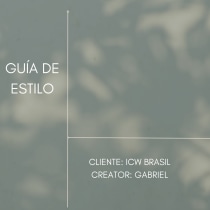 Guía de estilo - ICW Brasil. Un proyecto de Br, ing e Identidad, Diseño gráfico, Diseño Web, Marketing Digital y Diseño para Redes Sociales de Gabriel Henrique Dantas Cury - 12.02.2023
