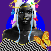 My project for course: Colorful Portrait Design with Photoshop. Un proyecto de Post-producción fotográfica		, Collage, Composición fotográfica y Fotomontaje de oyelowopelumi - 14.02.2023