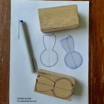 Meu projeto do curso: Confecção de colheres em madeira - Coffee Scoop . Arts, Crafts, Product Design, DIY, and Woodworking project by ari.boehme - 02.16.2023