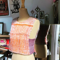 Mon projet du cours : Vêtements créés à la main avec un métier à tisser. Un projet de Design , Artisanat, Mode, St, lisme, Couture, Art textile, Tissage , et Design textile de Annabelle Le Pabic - 17.02.2023