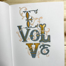 My project for course: Typography Sketchbook: Drawing Letters with Style. Lettering, Sketching, Creativit, Drawing, H, Lettering, and Sketchbook project by Estrella Vega - 02.18.2023