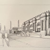 My project for course: Urban Architectural Sketching with Ink. Projekt z dziedziny  Ilustracja, Sketching,  R, sunek,  R, sunek architektoniczn,  R i sunek atramentem użytkownika Arne Linder - 22.02.2023