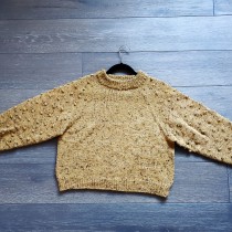 My project for course: Top-Down Knitwear: Create a Raglan Sleeve Sweater. Un proyecto de DIY, Tejido de punto y Diseño textil de lyubov_bitkovska - 05.03.2023