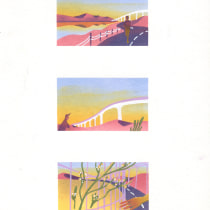 My project for course: Narrative Landscape Illustration with Stencils and Acrylics. Ilustração tradicional, Pintura, Pintura Acrílica, e Narrativa projeto de YERA KIM - 06.03.2023