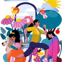Ilustracja cyfrowa: mariaż wyobraźni i kolorów. Ilustração tradicional, Desenho e Ilustração digital projeto de Basia - 08.03.2023