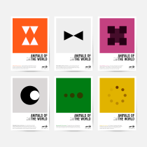 Animals characters. ZOO street posters. Un proyecto de Br, ing e Identidad y Diseño gráfico de Natalia - 08.03.2023