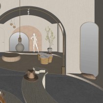 Gaia > My project for course: Designing Unique Luxury Spaces. Un progetto di Installazioni, Architettura d'interni, Interior design, Interior Design, Interior Design e Progettazione dello spazio di mae_9 - 10.03.2023