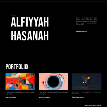 My project for course: Web Design with Figma: Building Striking Compositions. UX / UI, Web Design, Portfolio Development, Digital Design, and App Design project by Alfiyyah Hasanah - 03.26.2023